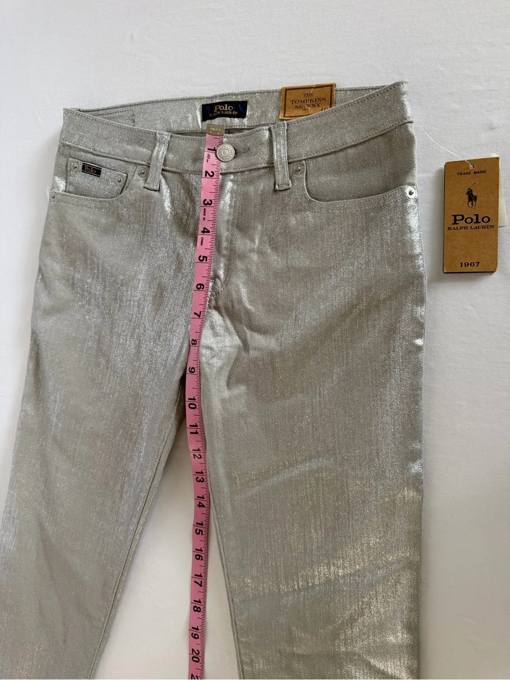 Polo Ralph Lauren Kids Cortina Sliver The Tompkins Skinny Jeans size 16